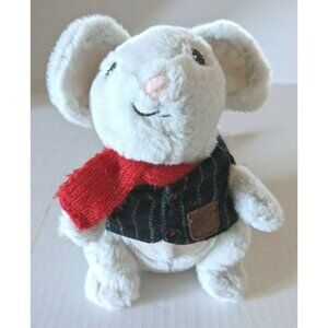 STARBUCKS Plush HUXLEY The MOUSE WRITER Christmas Pellets Stuffed Animal 2010 7"